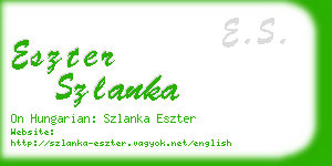 eszter szlanka business card